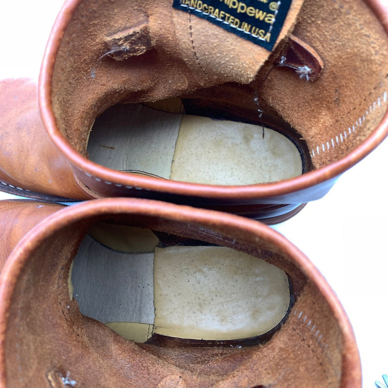 【中古品】【メンズ】 CHIPPEWA チペワ 91065 ENGINEER BOOTS ブーツ BROWN/SIZE:9.5表記/USA製/箱付属 靴 ※使用感あり・箱傷み・カビ臭あり 164-260908-io-11-fuzh カラー：ブラウン 万代Net店