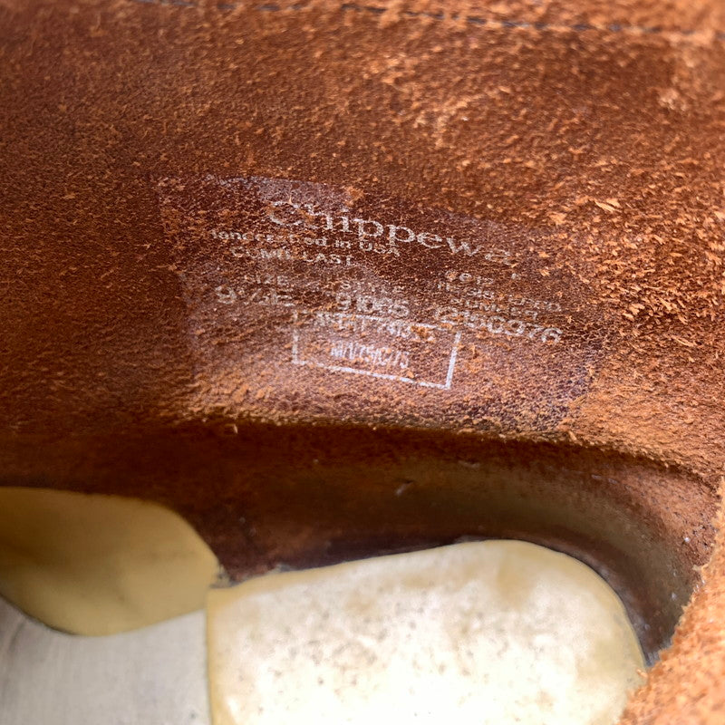 【中古品】【メンズ】 CHIPPEWA チペワ 91065 ENGINEER BOOTS ブーツ BROWN/SIZE:9.5表記/USA製/箱付属 靴 ※使用感あり・箱傷み・カビ臭あり 164-260908-io-11-fuzh カラー：ブラウン 万代Net店