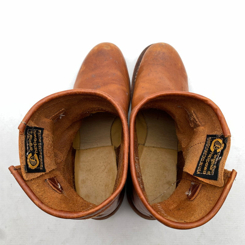 【中古品】【メンズ】 CHIPPEWA チペワ 91065 ENGINEER BOOTS ブーツ BROWN/SIZE:9.5表記/USA製/箱付属 靴 ※使用感あり・箱傷み・カビ臭あり 164-260908-io-11-fuzh カラー：ブラウン 万代Net店