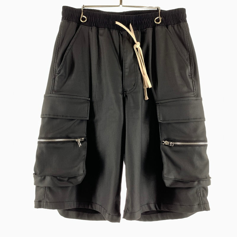 【中古品】【メンズ】 DANKE SCHON ダンケシェーン CARGO HALF PANTS カーゴ ハーフパンツ BLACK/SIZE:M/レザー.ギミック 153-260909-io-07-fuzh カラー：ブラック 万代Net店
