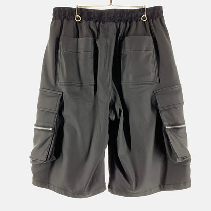【中古品】【メンズ】 DANKE SCHON ダンケシェーン CARGO HALF PANTS カーゴ ハーフパンツ BLACK/SIZE:M/レザー.ギミック 153-260909-io-07-fuzh カラー：ブラック 万代Net店
