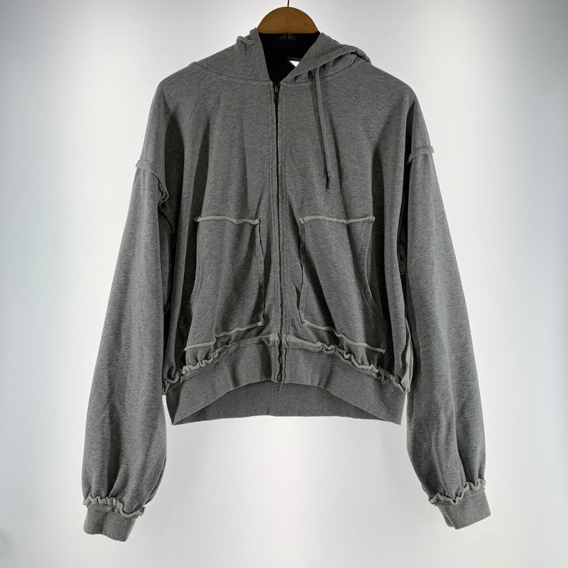 【中古品】【メンズ】 ELANQUE エランク ZIP UP PARKER ジップアップ パーカー フーディー GRAY/SIZE:M ※袖汚れあり 142-260909-io-03-fuzh カラー：グレー 万代Net店