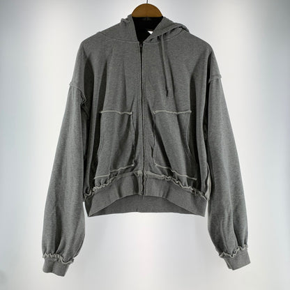 【中古品】【メンズ】 ELANQUE エランク ZIP UP PARKER ジップアップ パーカー フーディー GRAY/SIZE:M ※袖汚れあり 142-260909-io-03-fuzh カラー：グレー 万代Net店