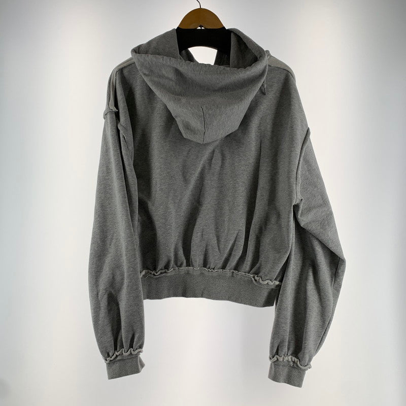 【中古品】【メンズ】 ELANQUE エランク ZIP UP PARKER ジップアップ パーカー フーディー GRAY/SIZE:M ※袖汚れあり 142-260909-io-03-fuzh カラー：グレー 万代Net店