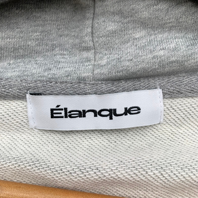 【中古品】【メンズ】 ELANQUE エランク ZIP UP PARKER ジップアップ パーカー フーディー GRAY/SIZE:M ※袖汚れあり 142-260909-io-03-fuzh カラー：グレー 万代Net店