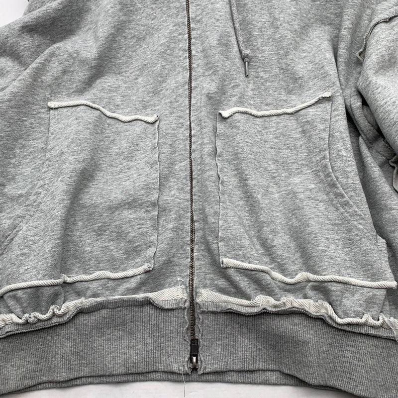 【中古品】【メンズ】 ELANQUE エランク ZIP UP PARKER ジップアップ パーカー フーディー GRAY/SIZE:M ※袖汚れあり 142-260909-io-03-fuzh カラー：グレー 万代Net店