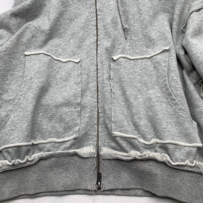 【中古品】【メンズ】 ELANQUE エランク ZIP UP PARKER ジップアップ パーカー フーディー GRAY/SIZE:M ※袖汚れあり 142-260909-io-03-fuzh カラー：グレー 万代Net店