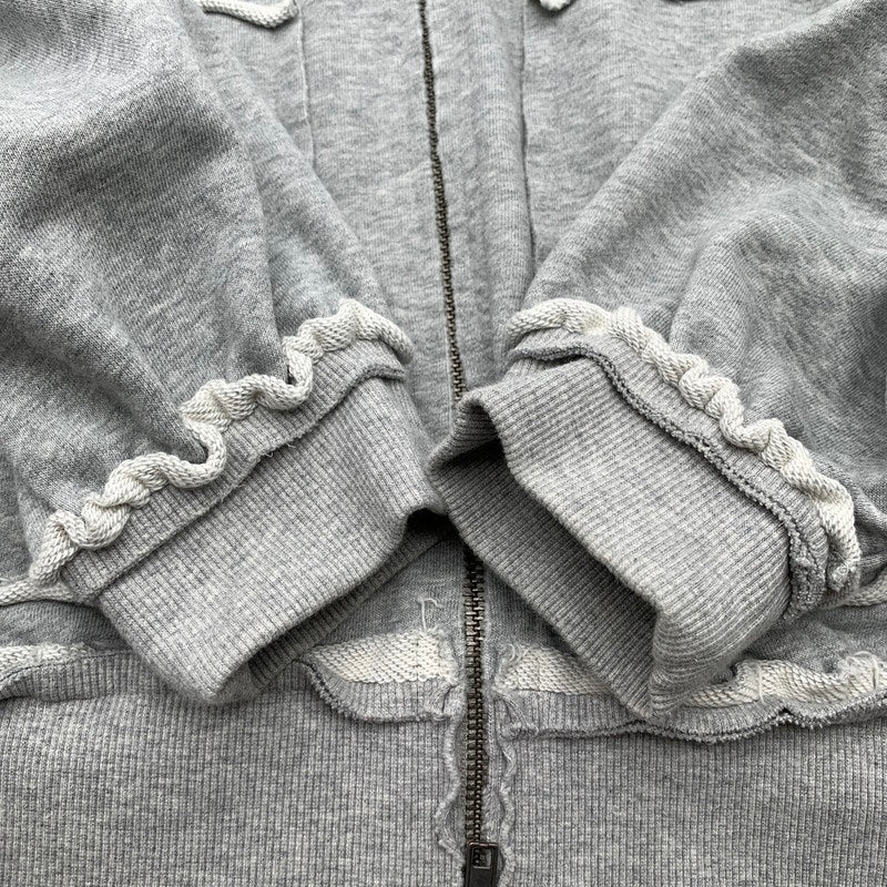 【中古品】【メンズ】 ELANQUE エランク ZIP UP PARKER ジップアップ パーカー フーディー GRAY/SIZE:M ※袖汚れあり 142-260909-io-03-fuzh カラー：グレー 万代Net店
