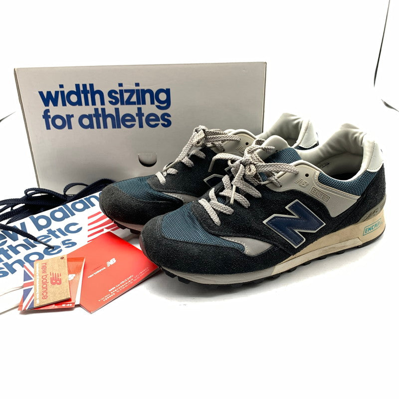 【中古品】【メンズ】 NEW BALANCE ニューバランス M577ANN ローカットスニーカー 紺/SIZE:8 1/2(27.0cm相当)/靴紐・保存袋・箱付属 ※使用感・カビ臭有 スニーカー 靴 162-260908-io-13-fuzh カラー：ネイビー 万代Net店