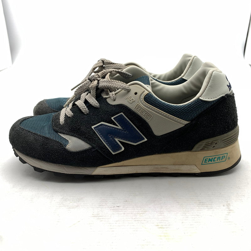 【中古品】【メンズ】 NEW BALANCE ニューバランス M577ANN ローカットスニーカー 紺/SIZE:8 1/2(27.0cm相当)/靴紐・保存袋・箱付属 ※使用感・カビ臭有 スニーカー 靴 162-260908-io-13-fuzh カラー：ネイビー 万代Net店