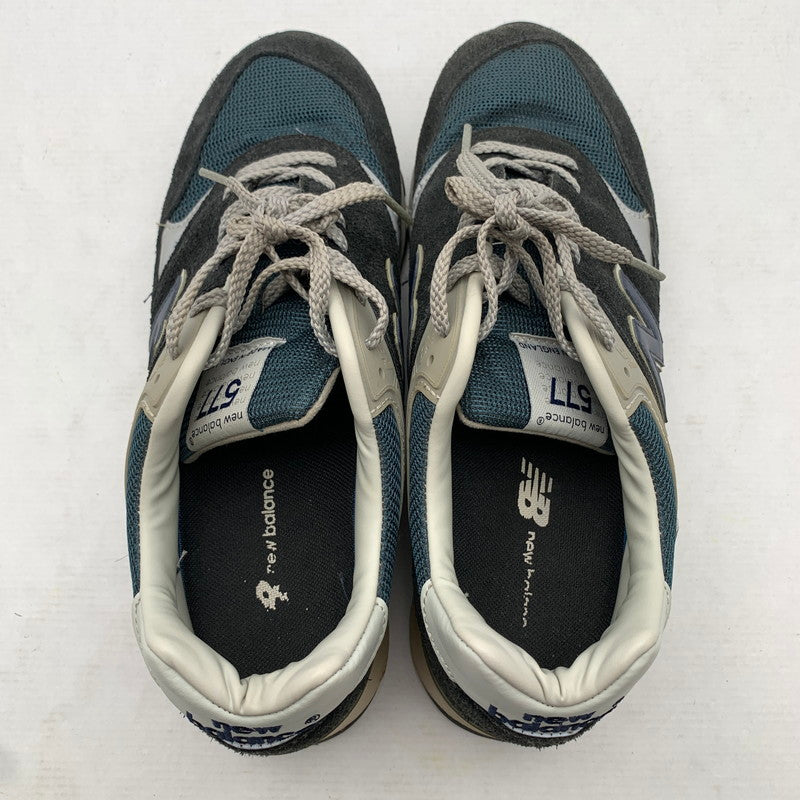 【中古品】【メンズ】 NEW BALANCE ニューバランス M577ANN ローカットスニーカー 紺/SIZE:8 1/2(27.0cm相当)/靴紐・保存袋・箱付属 ※使用感・カビ臭有 スニーカー 靴 162-260908-io-13-fuzh カラー：ネイビー 万代Net店
