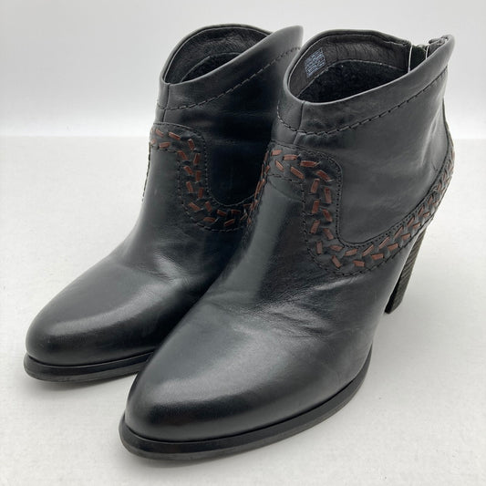 【中古品】【レディース】 UGG アグ F30014G レザー ショートブーツ 靴 167-260929-vt-91-fuzh サイズ：24.0cm カラー：ブラック 万代Net店