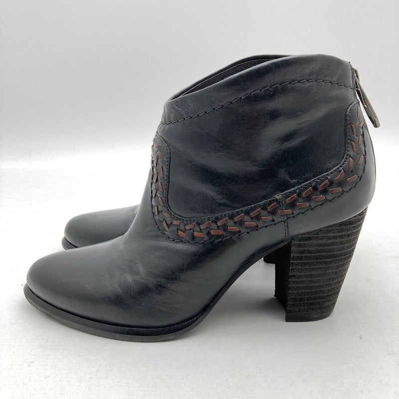 【中古品】【レディース】 UGG アグ F30014G レザー ショートブーツ 靴 167-260929-vt-91-fuzh サイズ：24.0cm カラー：ブラック 万代Net店