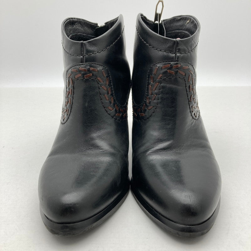 【中古品】【レディース】 UGG アグ F30014G レザー ショートブーツ 靴 167-260929-vt-91-fuzh サイズ：24.0cm カラー：ブラック 万代Net店