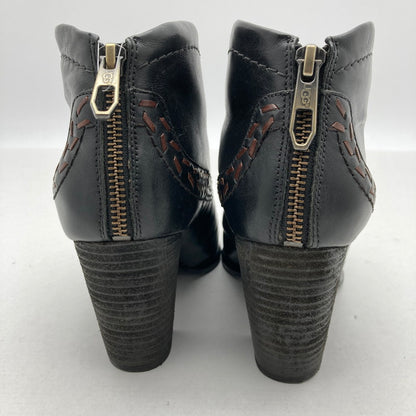 【中古品】【レディース】 UGG アグ F30014G レザー ショートブーツ 靴 167-260929-vt-91-fuzh サイズ：24.0cm カラー：ブラック 万代Net店