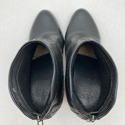 【中古品】【レディース】 UGG アグ F30014G レザー ショートブーツ 靴 167-260929-vt-91-fuzh サイズ：24.0cm カラー：ブラック 万代Net店
