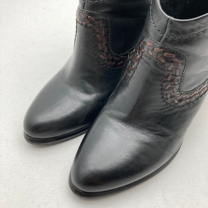 【中古品】【レディース】 UGG アグ F30014G レザー ショートブーツ 靴 167-260929-vt-91-fuzh サイズ：24.0cm カラー：ブラック 万代Net店