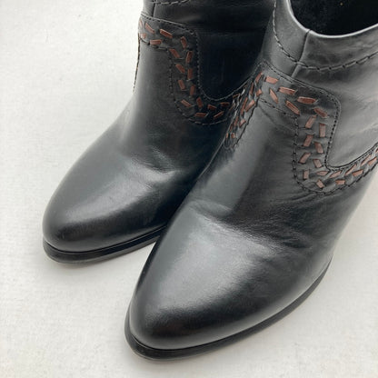 【中古品】【レディース】 UGG アグ F30014G レザー ショートブーツ 靴 167-260929-vt-91-fuzh サイズ：24.0cm カラー：ブラック 万代Net店