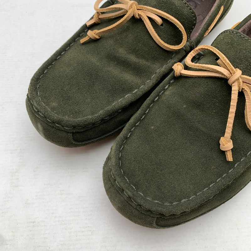 【中古品】【メンズ】 UGG アグ デッキシューズ 深緑/SIZE:28.0cm/スエード/ファーインソール・箱付属 靴 スウェード シューズ ※箱傷み・カビ臭あり 164-260908-io-04-fuzh 万代Net店