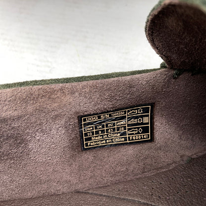 【中古品】【メンズ】 UGG アグ デッキシューズ 深緑/SIZE:28.0cm/スエード/ファーインソール・箱付属 靴 スウェード シューズ ※箱傷み・カビ臭あり 164-260908-io-04-fuzh 万代Net店