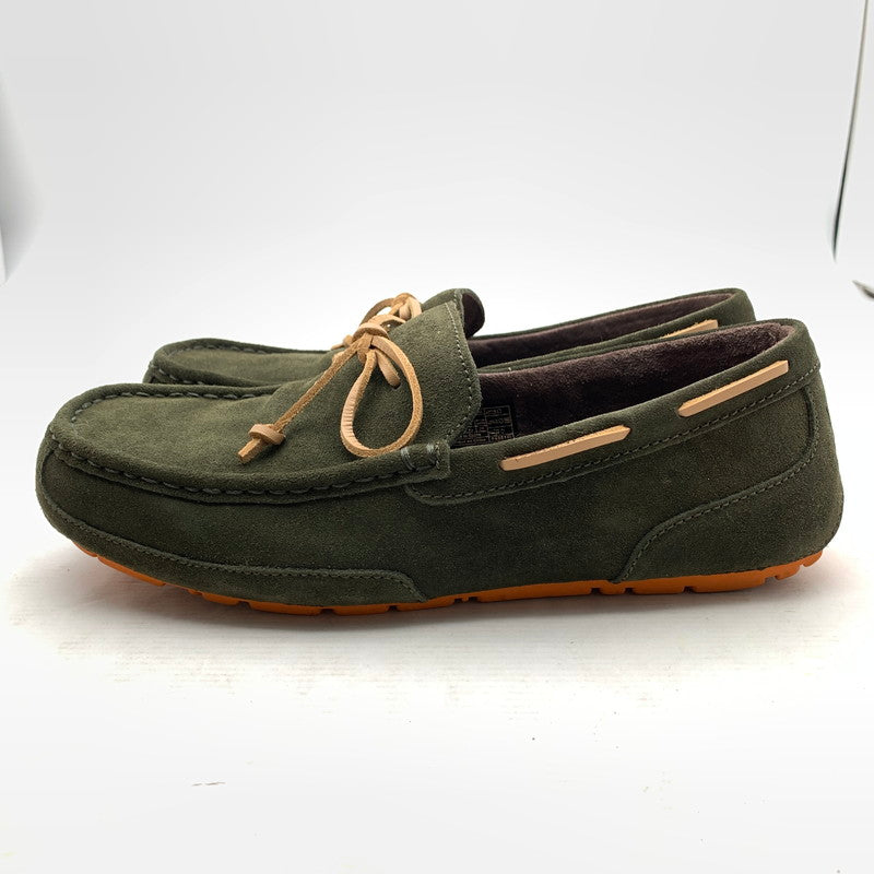 【中古品】【メンズ】 UGG アグ デッキシューズ 深緑/SIZE:28.0cm/スエード/ファーインソール・箱付属 靴 スウェード シューズ ※箱傷み・カビ臭あり 164-260908-io-04-fuzh 万代Net店