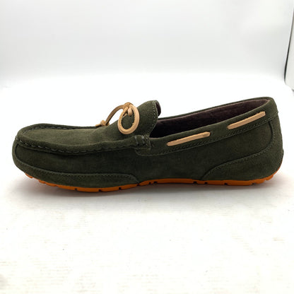 【中古品】【メンズ】 UGG アグ デッキシューズ 深緑/SIZE:28.0cm/スエード/ファーインソール・箱付属 靴 スウェード シューズ ※箱傷み・カビ臭あり 164-260908-io-04-fuzh 万代Net店