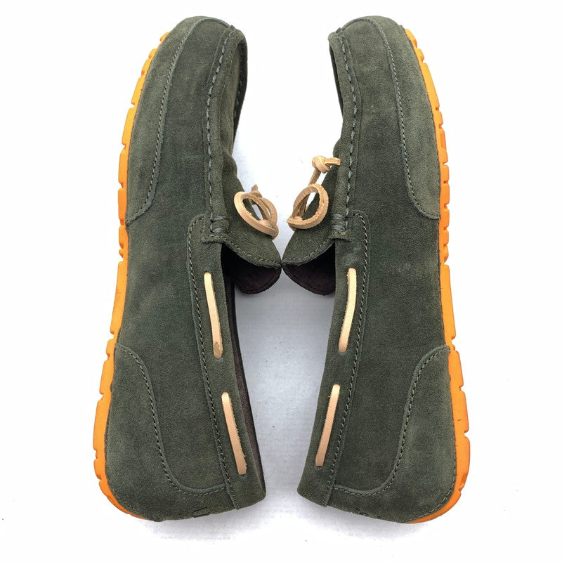 【中古品】【メンズ】 UGG アグ デッキシューズ 深緑/SIZE:28.0cm/スエード/ファーインソール・箱付属 靴 スウェード シューズ ※箱傷み・カビ臭あり 164-260908-io-04-fuzh 万代Net店