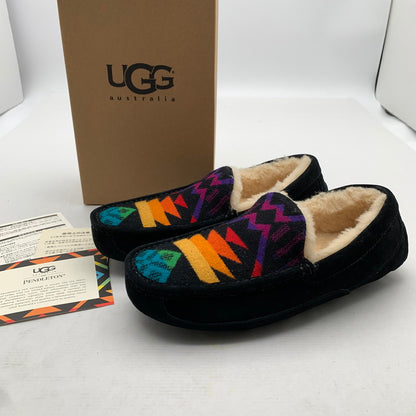 【中古品】【メンズ】 UGG アグ×PENDLETON ペンドルトン モカシンシューズ BLACK/SIZE:27.0cm/箱付属 靴 ※カビ臭あり 164-260908-io-06-fuzh カラー：ブラック 万代Net店