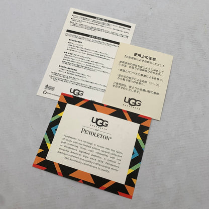 【中古品】【メンズ】 UGG アグ×PENDLETON ペンドルトン モカシンシューズ BLACK/SIZE:27.0cm/箱付属 靴 ※カビ臭あり 164-260908-io-06-fuzh カラー：ブラック 万代Net店