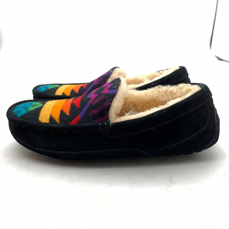 【中古品】【メンズ】 UGG アグ×PENDLETON ペンドルトン モカシンシューズ BLACK/SIZE:27.0cm/箱付属 靴 ※カビ臭あり 164-260908-io-06-fuzh カラー：ブラック 万代Net店