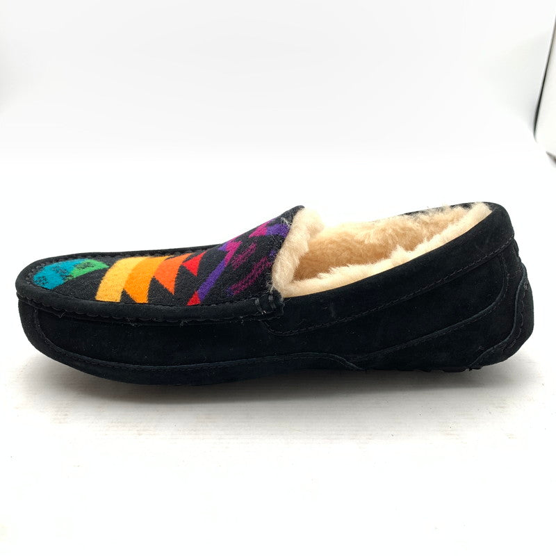 【中古品】【メンズ】 UGG アグ×PENDLETON ペンドルトン モカシンシューズ BLACK/SIZE:27.0cm/箱付属 靴 ※カビ臭あり 164-260908-io-06-fuzh カラー：ブラック 万代Net店