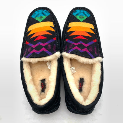 【中古品】【メンズ】 UGG アグ×PENDLETON ペンドルトン モカシンシューズ BLACK/SIZE:27.0cm/箱付属 靴 ※カビ臭あり 164-260908-io-06-fuzh カラー：ブラック 万代Net店