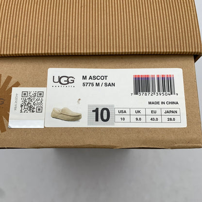 【中古品】【メンズ】 UGG アグ 5775 ASCOT モカシンシューズ BEIGE/SIZE:28.0cm/箱付属 靴 ※カビ臭あり 164-260908-io-09-fuzh カラー：ベージュ 万代Net店