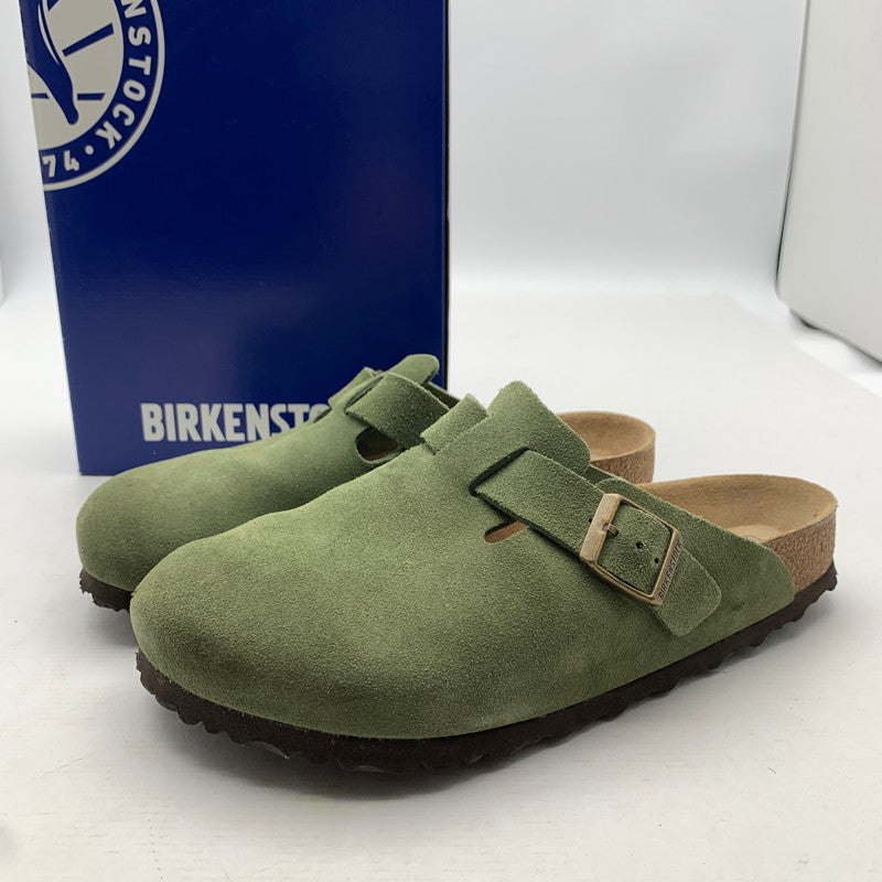 【中古品】【メンズ】 BIRKENSTOCK ビルケンシュトック 1014208 BOSTON クロッグ サンダル GREEN/SIZE:27.0cm 箱付属 靴 ※カビ臭あり 164-260908-io-03-fuzh カラー：グリーン 万代Net店