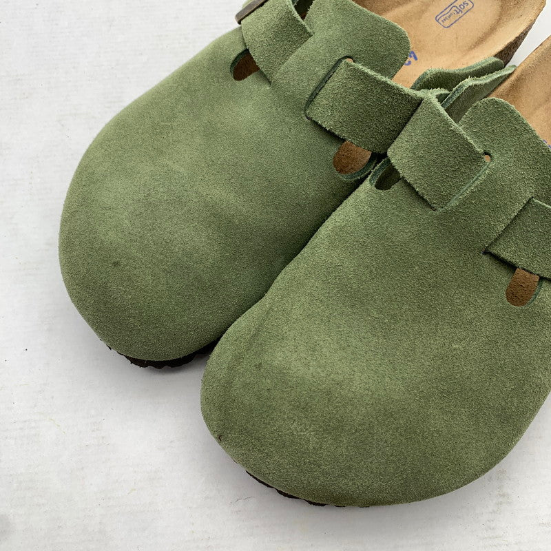 【中古品】【メンズ】 BIRKENSTOCK ビルケンシュトック 1014208 BOSTON クロッグ サンダル GREEN/SIZE:27.0cm 箱付属 靴 ※カビ臭あり 164-260908-io-03-fuzh カラー：グリーン 万代Net店