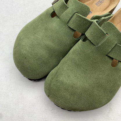 【中古品】【メンズ】 BIRKENSTOCK ビルケンシュトック 1014208 BOSTON クロッグ サンダル GREEN/SIZE:27.0cm 箱付属 靴 ※カビ臭あり 164-260908-io-03-fuzh カラー：グリーン 万代Net店