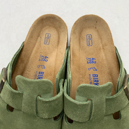【中古品】【メンズ】 BIRKENSTOCK ビルケンシュトック 1014208 BOSTON クロッグ サンダル GREEN/SIZE:27.0cm 箱付属 靴 ※カビ臭あり 164-260908-io-03-fuzh カラー：グリーン 万代Net店