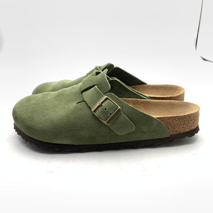 【中古品】【メンズ】 BIRKENSTOCK ビルケンシュトック 1014208 BOSTON クロッグ サンダル GREEN/SIZE:27.0cm 箱付属 靴 ※カビ臭あり 164-260908-io-03-fuzh カラー：グリーン 万代Net店