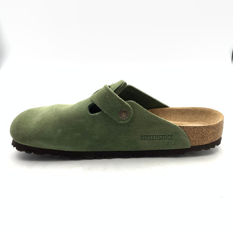 【中古品】【メンズ】 BIRKENSTOCK ビルケンシュトック 1014208 BOSTON クロッグ サンダル GREEN/SIZE:27.0cm 箱付属 靴 ※カビ臭あり 164-260908-io-03-fuzh カラー：グリーン 万代Net店