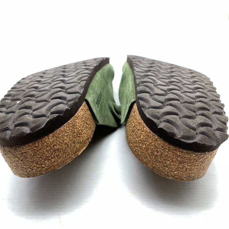 【中古品】【メンズ】 BIRKENSTOCK ビルケンシュトック 1014208 BOSTON クロッグ サンダル GREEN/SIZE:27.0cm 箱付属 靴 ※カビ臭あり 164-260908-io-03-fuzh カラー：グリーン 万代Net店