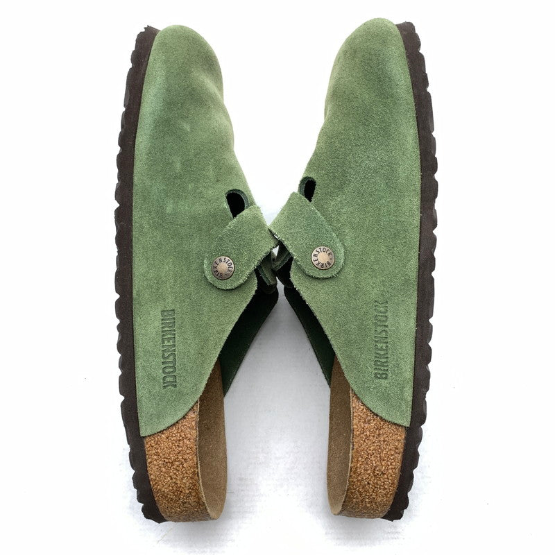 【中古品】【メンズ】 BIRKENSTOCK ビルケンシュトック 1014208 BOSTON クロッグ サンダル GREEN/SIZE:27.0cm 箱付属 靴 ※カビ臭あり 164-260908-io-03-fuzh カラー：グリーン 万代Net店