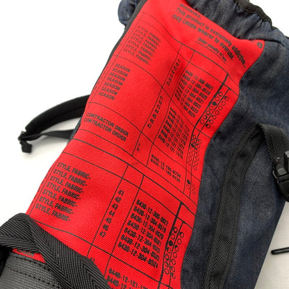【中古品】【メンズ】 DIESEL ディーゼル BACKPACK バックパック リュック BLACK.RED/Wベルトバックル ※スレ・使用感有 カバン バッグ かばん 鞄 188-260909-io-01-fuzh カラー：ブラックレッド 万代Net店