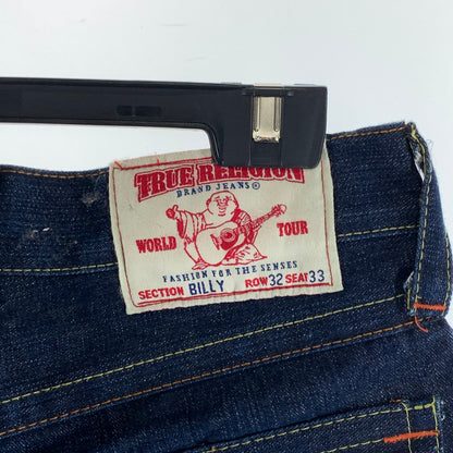 【中古品】【メンズ】 TRUE RELIGION トゥルーレリジョン デニムパンツ ボトムス 152-260926-gm-05-fuzh サイズ：W32 カラー：インディゴ 万代Net店