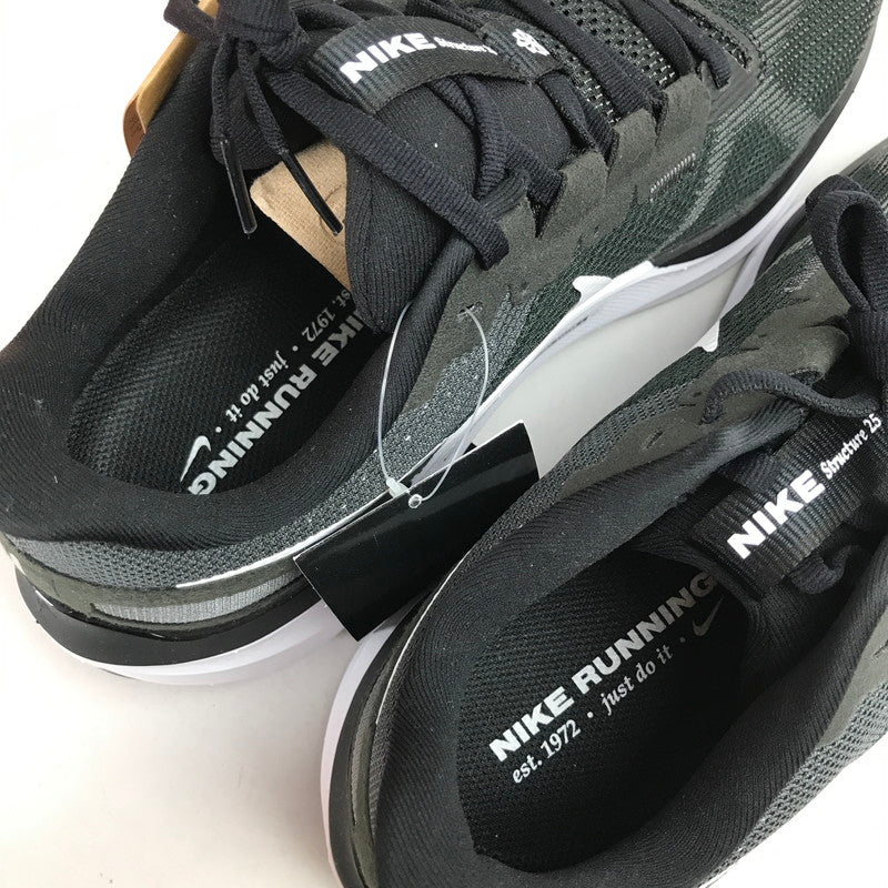 【中古美品】【メンズ】 NIKE ナイキ AIR ZOOM STRUCTURE 25 WIDE エア ズーム ストラクチャー スニーカー 靴 160-260925-mh-06-fuzh サイズ：27.5cm カラー：ブラック 万代Net店