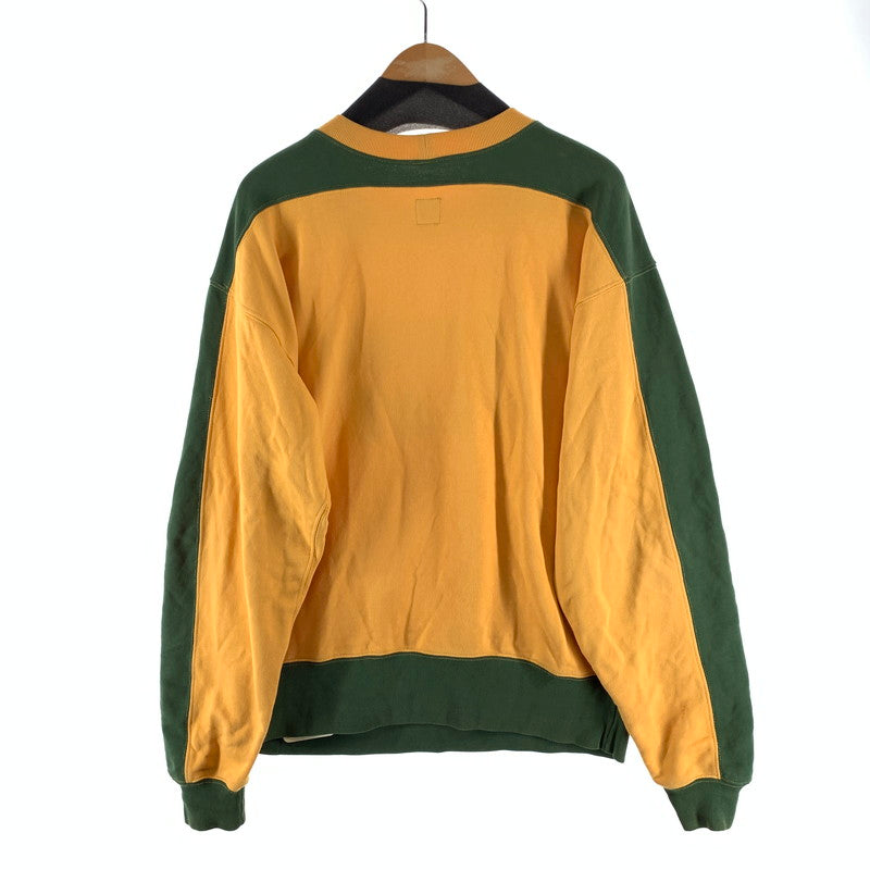 【中古品】【メンズ】 HUMAN MADE ヒューマンメード CREW NECK SWEAT SHIRT クルーネックスウェット ブランド 古着 142-260920-gm-15-fuzh サイズ：L カラー：イエロー 万代Net店