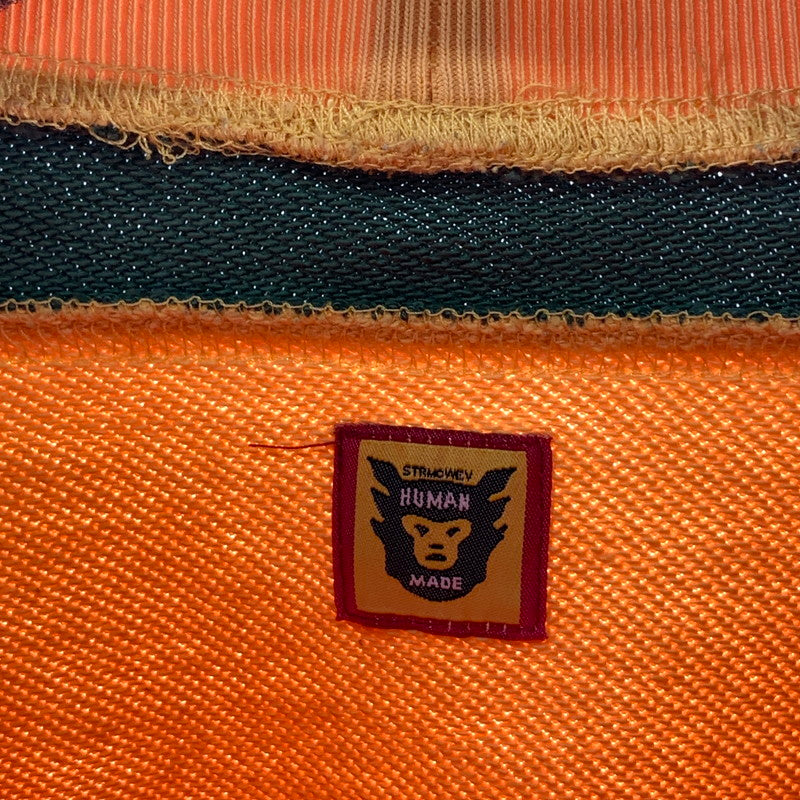 【中古品】【メンズ】 HUMAN MADE ヒューマンメード CREW NECK SWEAT SHIRT クルーネックスウェット ブランド 古着 142-260920-gm-15-fuzh サイズ：L カラー：イエロー 万代Net店