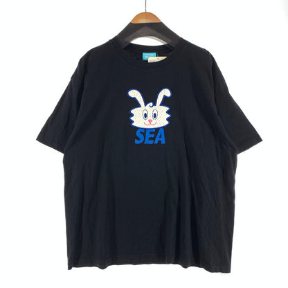 【中古品】【メンズ】 WIND AND SEA THUNDER BUNNY S.S TEE ウィンダンシー 半袖Tシャツ カットソー 142-260921-gm-10-fuzh サイズ：XL カラー：ブラック 万代Net店