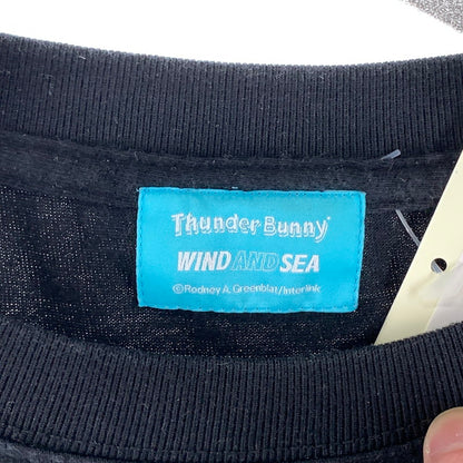 【中古品】【メンズ】 WIND AND SEA THUNDER BUNNY S.S TEE ウィンダンシー 半袖Tシャツ カットソー 142-260921-gm-10-fuzh サイズ：XL カラー：ブラック 万代Net店