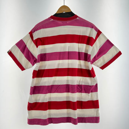 【中古品】【メンズ】 A BATHING APE アベイシングエイプ BORDER TEE ボーダーティーシャツ 142-260929-ny-02-fuzh サイズ：不明 カラー：ピンク 万代Net店