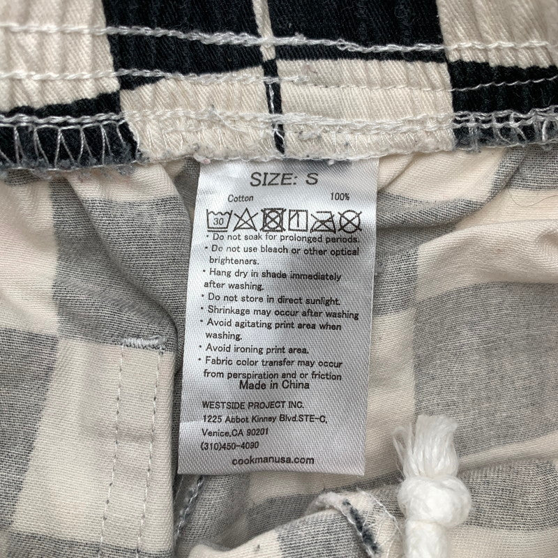 【中古品】【メンズ】 COOKMAN クックマン PANTS ショート パンツ 短パン チェッカーデザイン SIZE:S 158-260912-io-28-fuzh 万代Net店